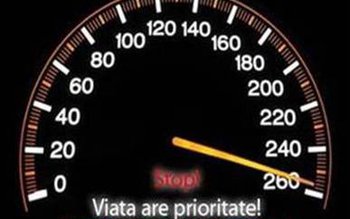 Acțiune rutieră: Dați prioritate vieții! …