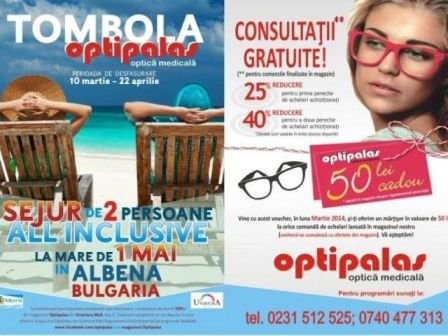 Nu rata oferta primăverii de la Optipalas Uvertura Mall: Un sejur în ALBENA Bulgaria - Astăzi ultima zi!