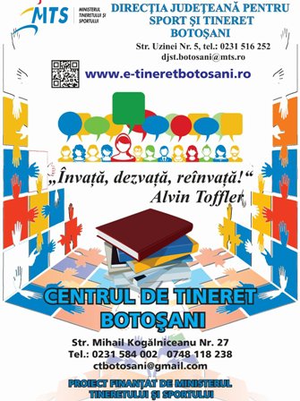 Centrul de Tineret la Direcția Județeană pentru Sport și Tineret Botoșani