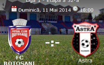 FC Botoșani întâlnește astăzi pe …
