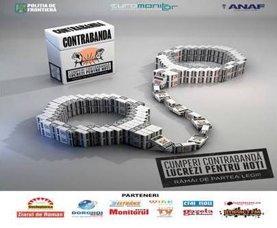 Prima campanie împotriva contrabandei cu țigarete în regiunea nord – est, cea mai afectată de piața neagră