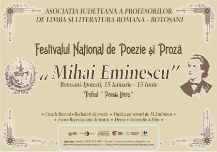 Carrefour Botoşani vă invită la Gala laureaţilor a Festivalului Naţional „Mihai Eminescu”