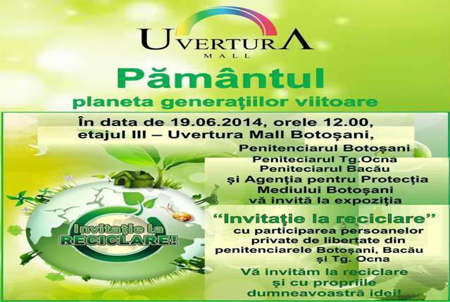 Uvertura Mall găzduieşte a doua ediție a concursului „Invitaţie la reciclare”