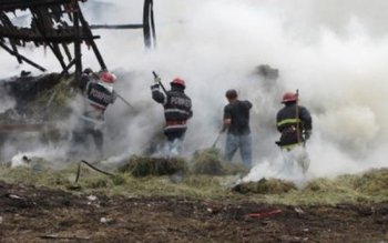 Bărbat, victimă a unui foc …