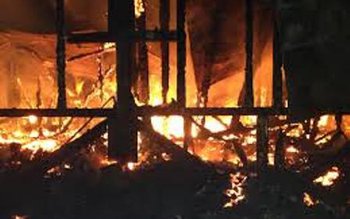 Gospodărie cuprinsă de flăcări la …