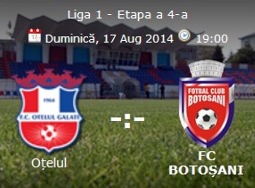 FC Botoșani joacă astăzi în deplasare la Oțelul Galați