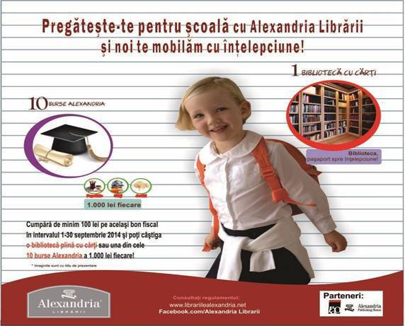 Alexandria Librării te pregătește pentru școală și te „mobilează” cu înțelepciune!