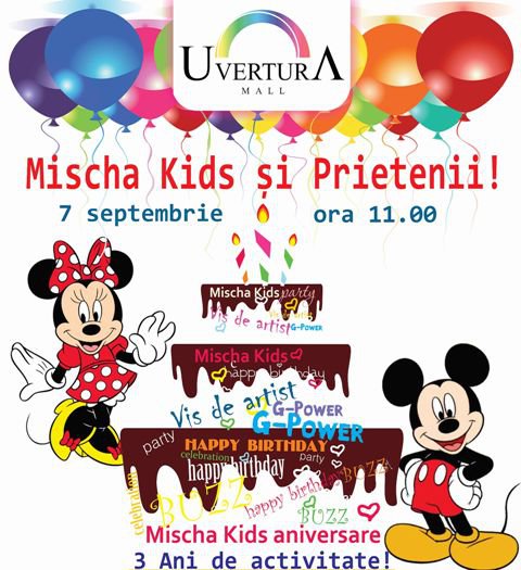 „Mischa Kids și prietenii”, la Uvertura Mall