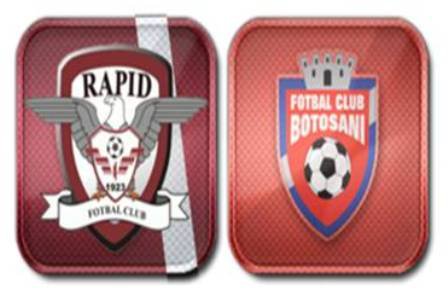 Rapid Bucureşti- FC Botoşani, astăzi la ora 20:30 