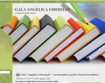 Gala Angelica Gherman revine cu un nou format: Începând cu ediția din 2014, se va desemna „Învățătorul Anului”