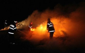 Incendiu la terasa unui bar …