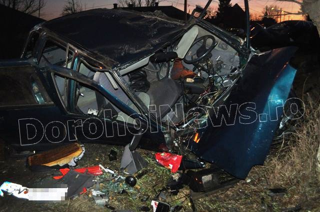 Accident deosebit de grav produs pe strada Sf. Ioan Românul din Dorohoi - FOTO