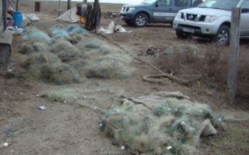 160 de metri de plasă …