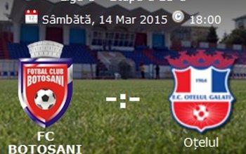 FC Botoșani joacă sâmbătă, pe …