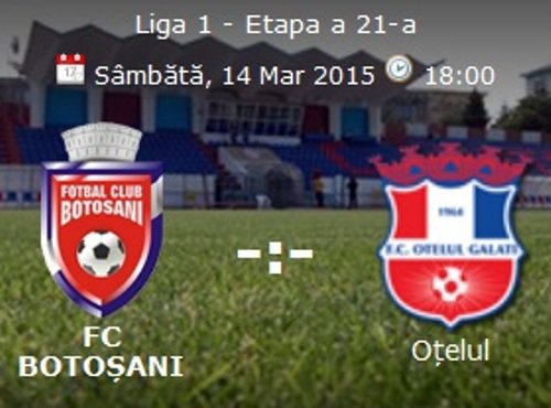 FC Botoșani joacă sâmbătă, pe teren propriu, împotriva celor de la Oțelul