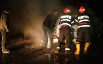 Maşină aprinsă de un scurtcircuit …