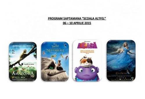 Săptămâna Altfel: Evenimente speciale dedicate copiilor la Cine Grand