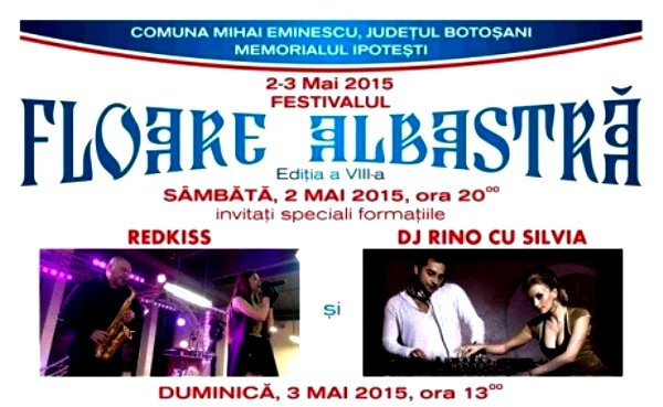 Ipotești în straie de sărbătoare - Festivalul Floare Albastră la a VIII-a ediție. Vezi programul