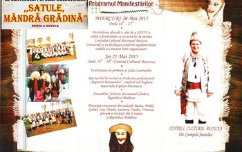Festivalul-concurs „SATULE, MÂNDRĂ GRĂDINĂ”. Vezi …