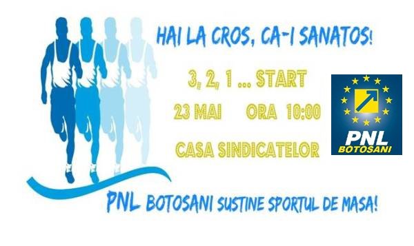 PNL Botoșani susține sportul de masă! „Hai la cros că-i sănătos”