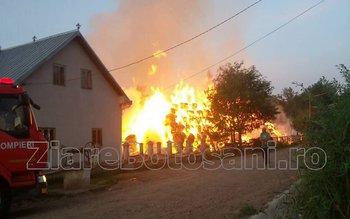 Incendiu puternic izbucnit pe proprietatea …