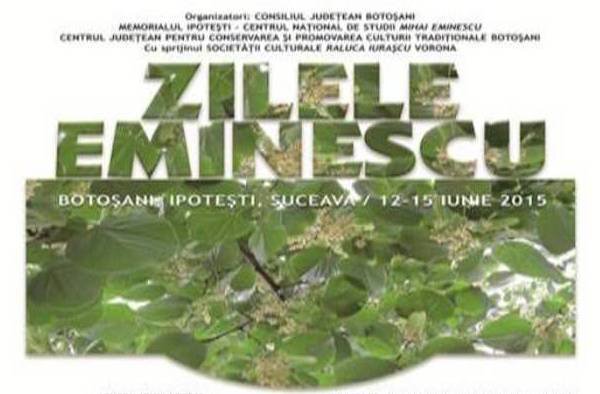 Botoșani 2015: Dacă e iunie, este anotimpul poeziei! „Zilele Eminescu” şi „Concursul Naţional de Poezie”