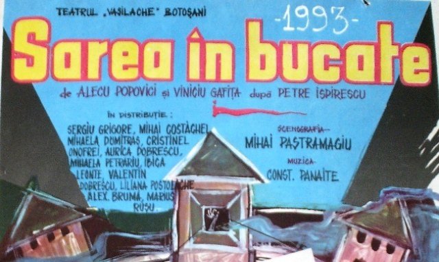 În acest week-end, la Teatrul Vasilache, cei mici pot viziona spectacolul „Sarea în bucate” 