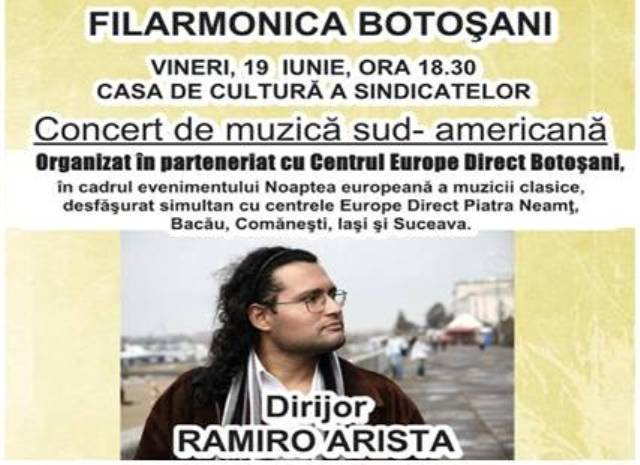 Concerte reunite în Botoşani şi Moldova sub sigla Europe Direct