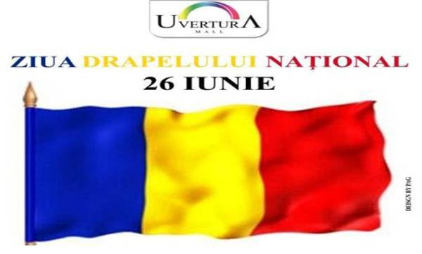 Poartă Tricolorul de Ziua Drapelului la Uvertura Mall