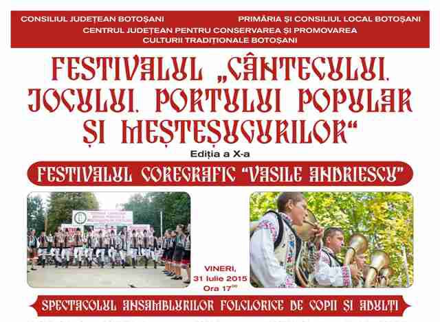 Tradiţii în weekend, weekend cu tradiţie la Botoșani