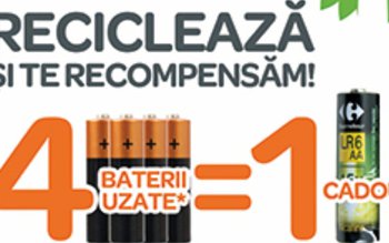 Trei tone de baterii uzate, …