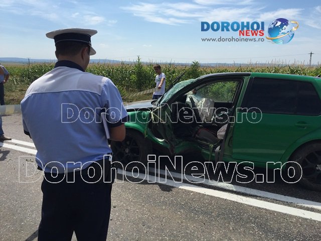 Accident spectaculos pe DN 29A Dorohoi-Darabani. Un șofer aproape de comă alcoolică era să producă o tragedie - FOTO