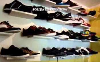 Încălţăminte tip sport contrafăcută depistată …