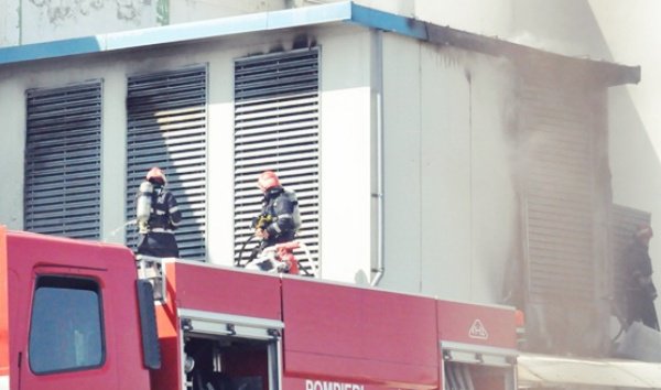 Incendiu la o fabrică de ţesături din municipiul Botoşani
