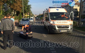 Biciclist spulberat de o maşină …