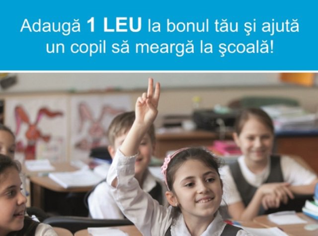 UNICEF și Carrefour ajută copiii să meargă la școală și in anul școlar 2015 - 2016