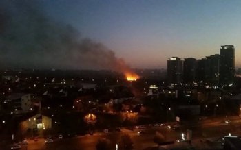 Un nou incendiu în Bucureşti …