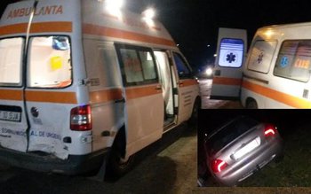 ACCIDENT! Ambulanță aflată în misiune …