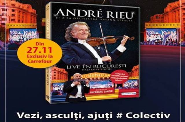 DVD-ul artistului André Rieu – „Live în București” - disponibil exclusiv la Carrefour