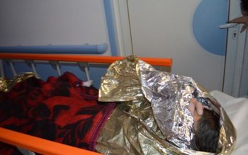 Bărbat în şoc hipotermic găsit …