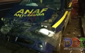O mașină ANAF a provocat …