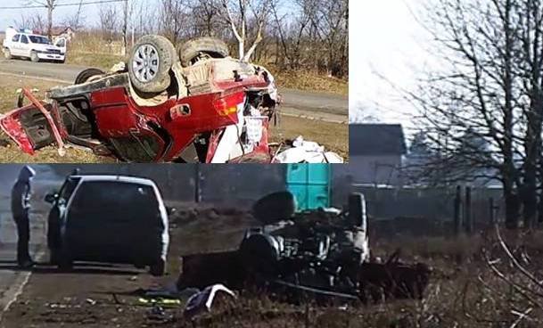 Accident grav! Soţ şi soţie s-au răsturnat cu mașina, la Mihaileni! Femeia a rămas încarcerată!