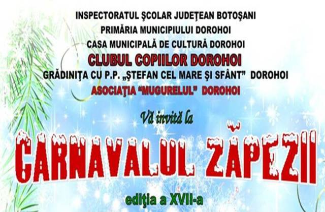 „Carnavalul Zăpezii” - Concert tradiţional de sărbători organizat de Clubul Copiilor Dorohoi