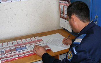 Ţigări de contrabandă confiscate de …