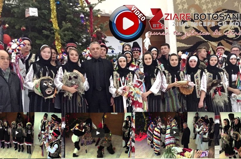 Spectacol de Datini și Obiceiuri la sfârșit de an la Palatul Administrativ Botoșani – GALERIE VIDEO