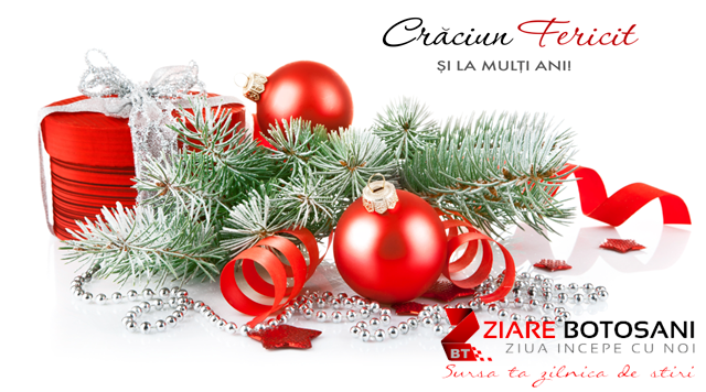 Redacția Ziare Botoșani urează tuturor cititorilor Crăciun fericit !