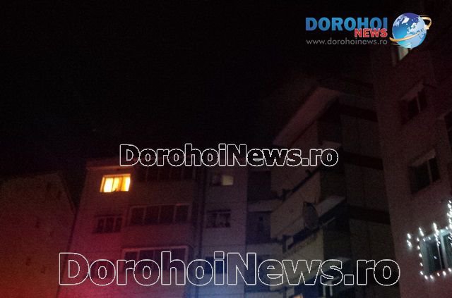 Incendiu într-un bloc ANL din Dorohoi. 30 de persoane evacuate!