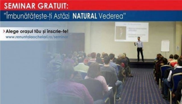 Seminar gratuit de îmbunătățire naturală a vederii la Botoșani