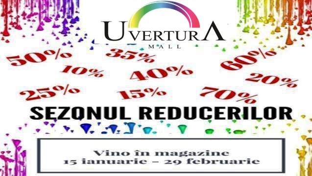 Sezonul reducerilor la Uvertura Mall Botoșani