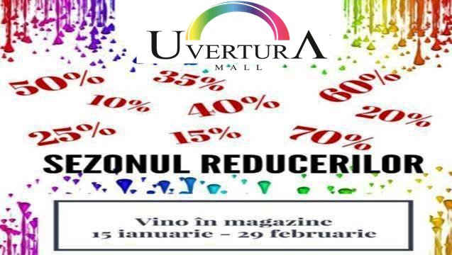 Sezonul reducerilor la Uvertura Mall Botoșani